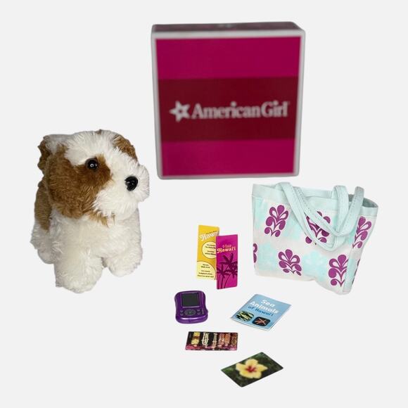 American Girl KANANI ACCESSORIES Dog Tote Bag Photos Guide Book Brochure Box - Picture 5 of 9
